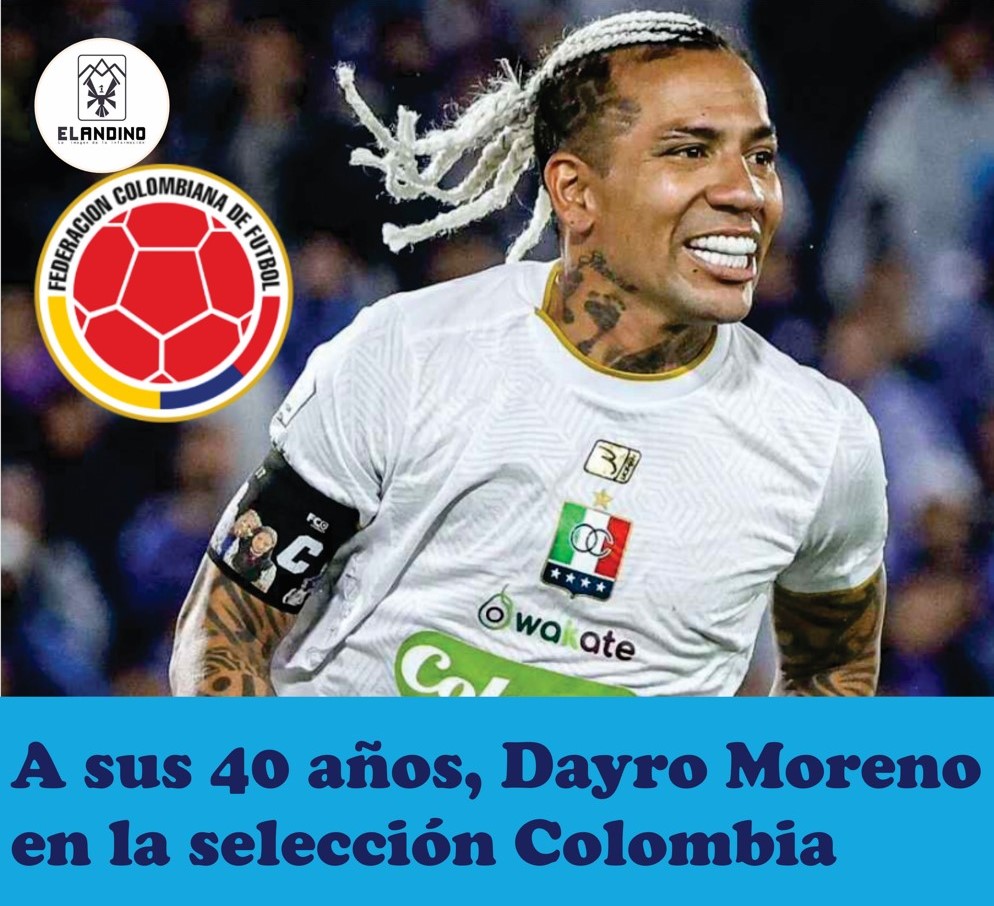 A sus 40 años, Dayro Moreno en la selección Colombia