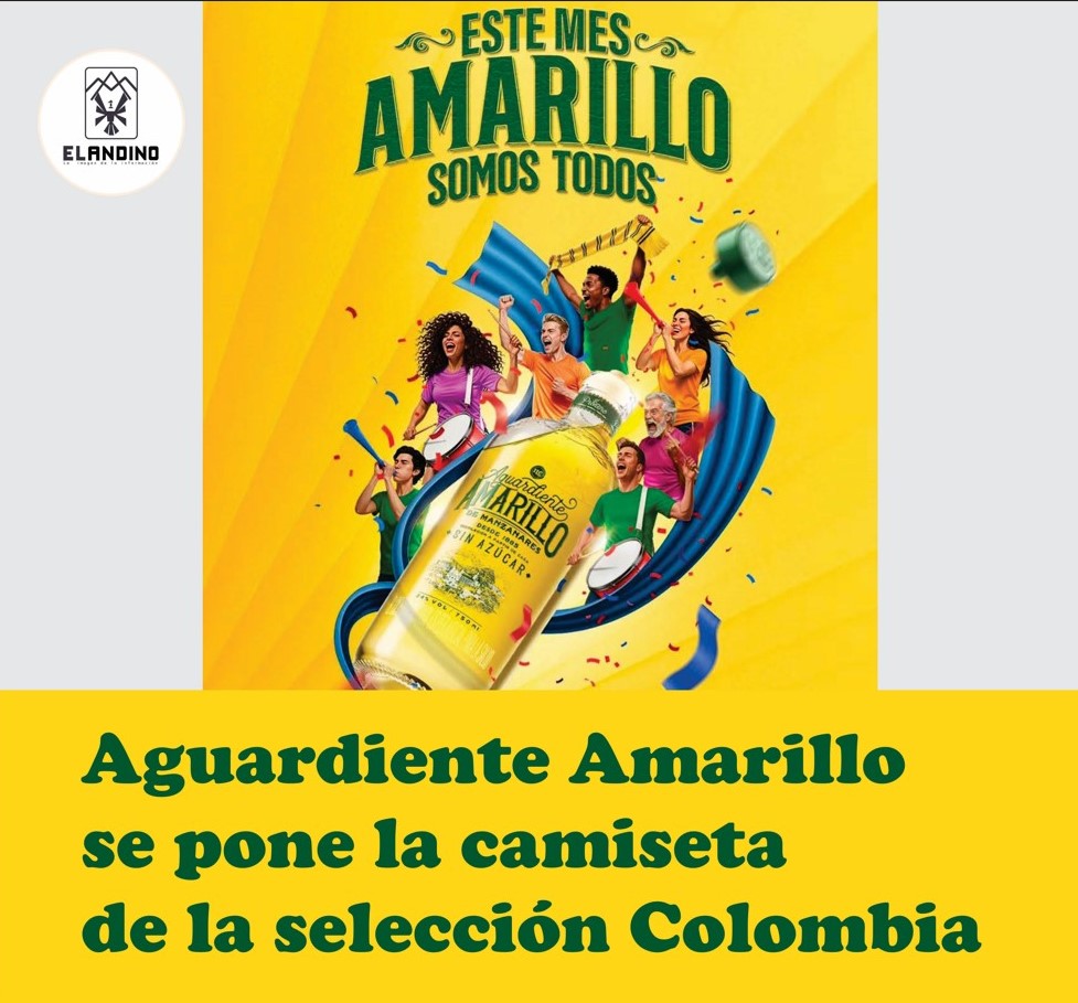 Aguardiente Amarillo se pone la camiseta de la selección Colombia