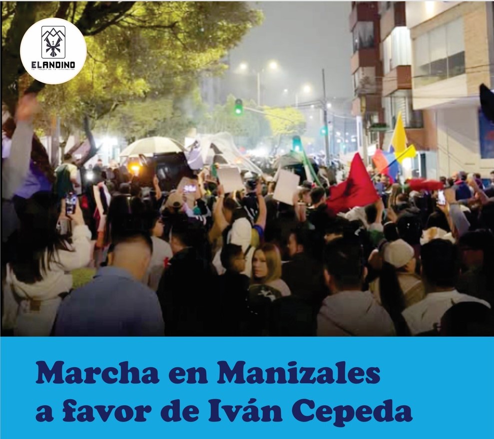 Marcha en Manizales a favor de Iván Cepeda