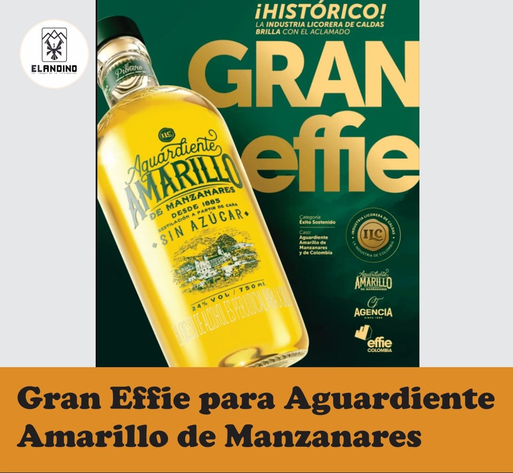 Gran Effie para Aguardiente Amarillo de Manzanares
