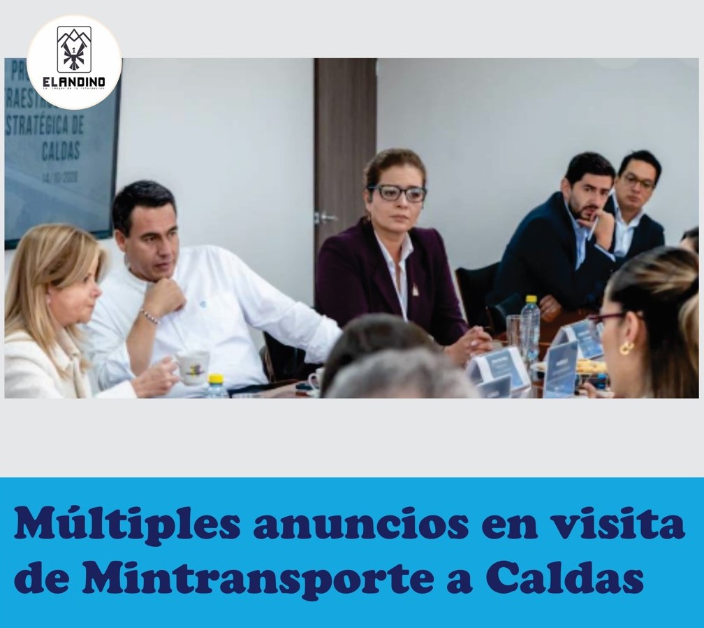 Múltiples anuncios en visita de Mintransporte a Caldas